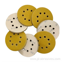 5 inch yellow abrasive sanding paper discs